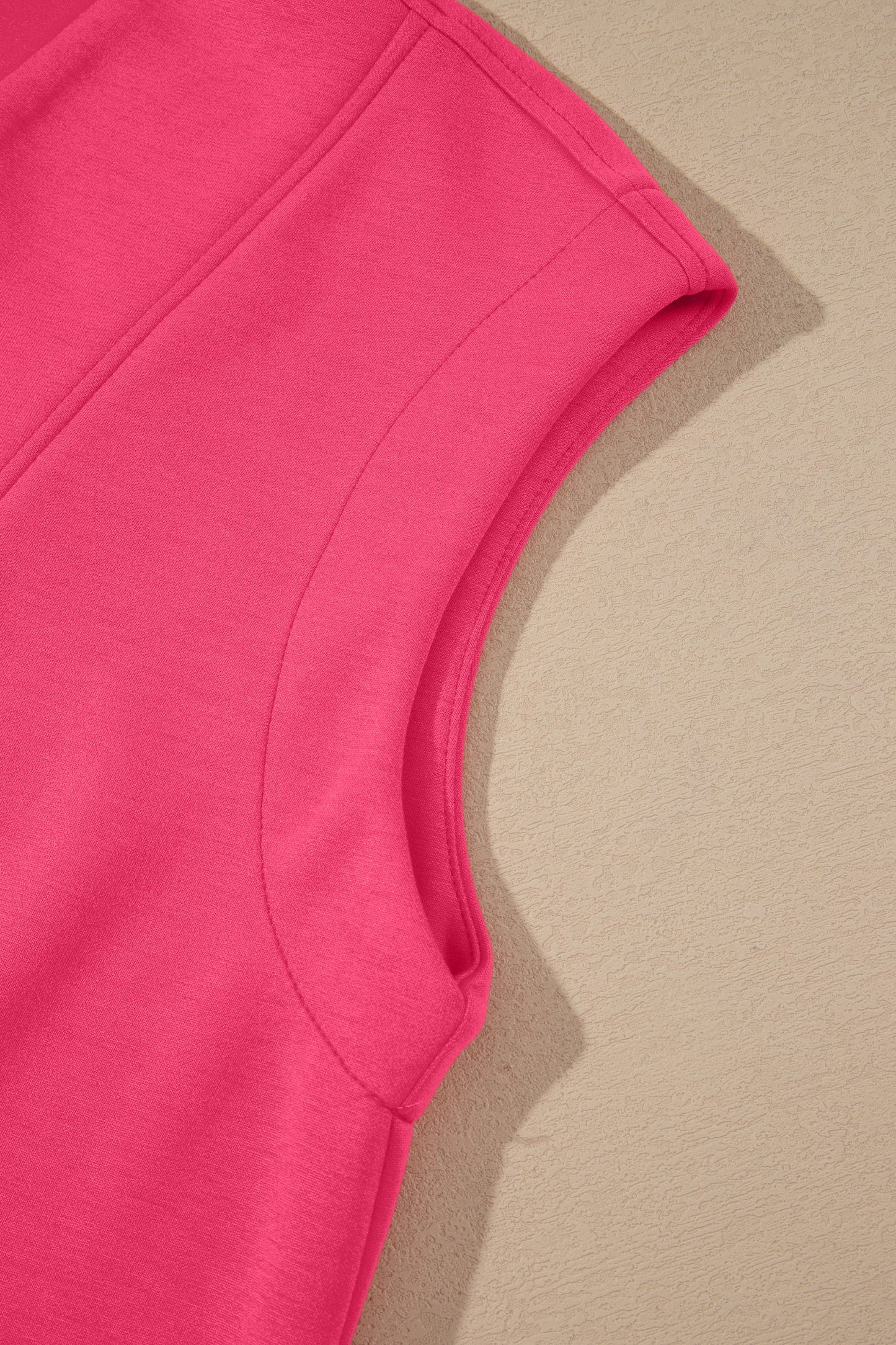 Quarter Zip Sleeveless Top & Drawstring Shorts Set