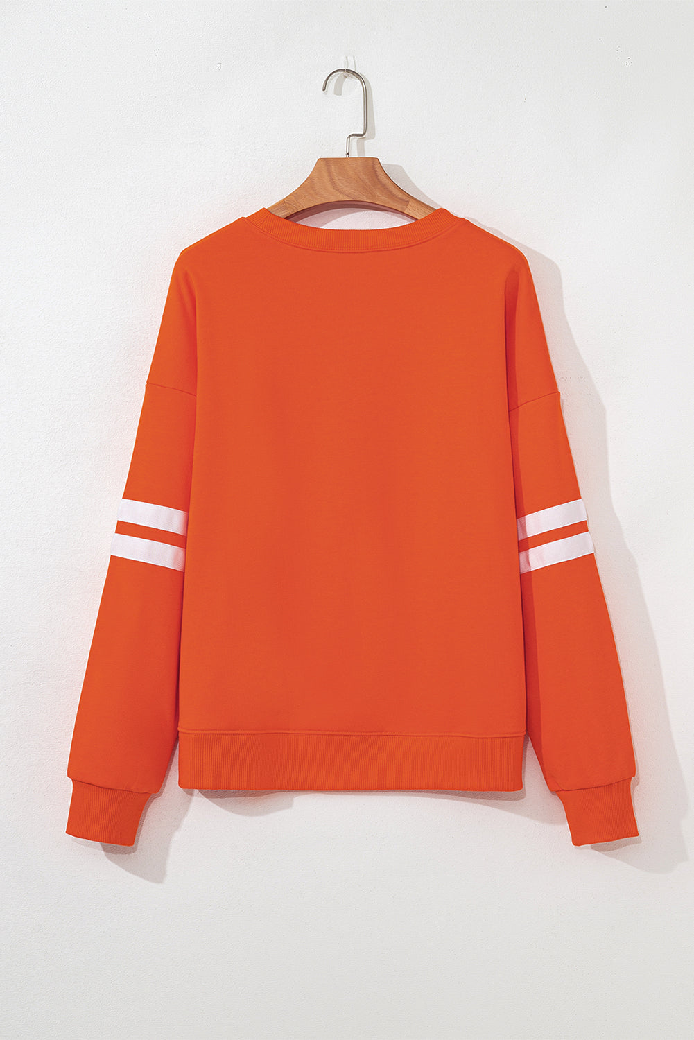 Varsity Stripe Drop Shoulder Sweatshirt