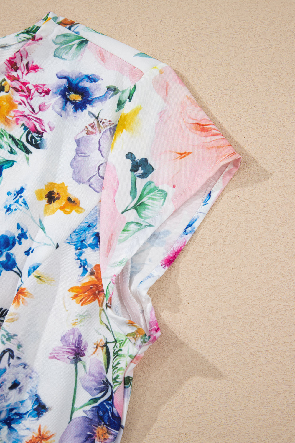 Floral Cap Sleeve Boydycon Mini Dress