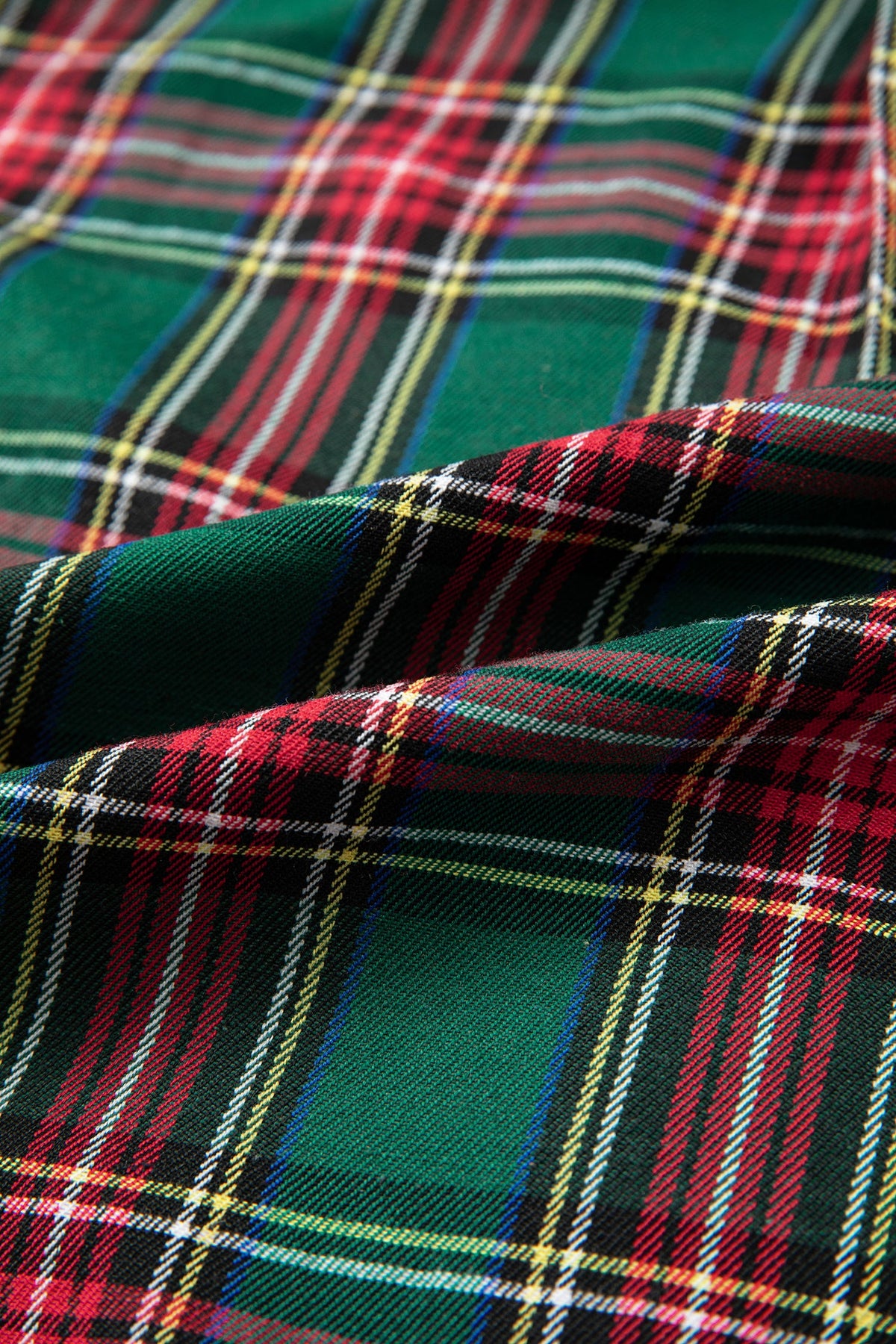 Plus Size Plaid Long Sleeve Buttoned Shirt