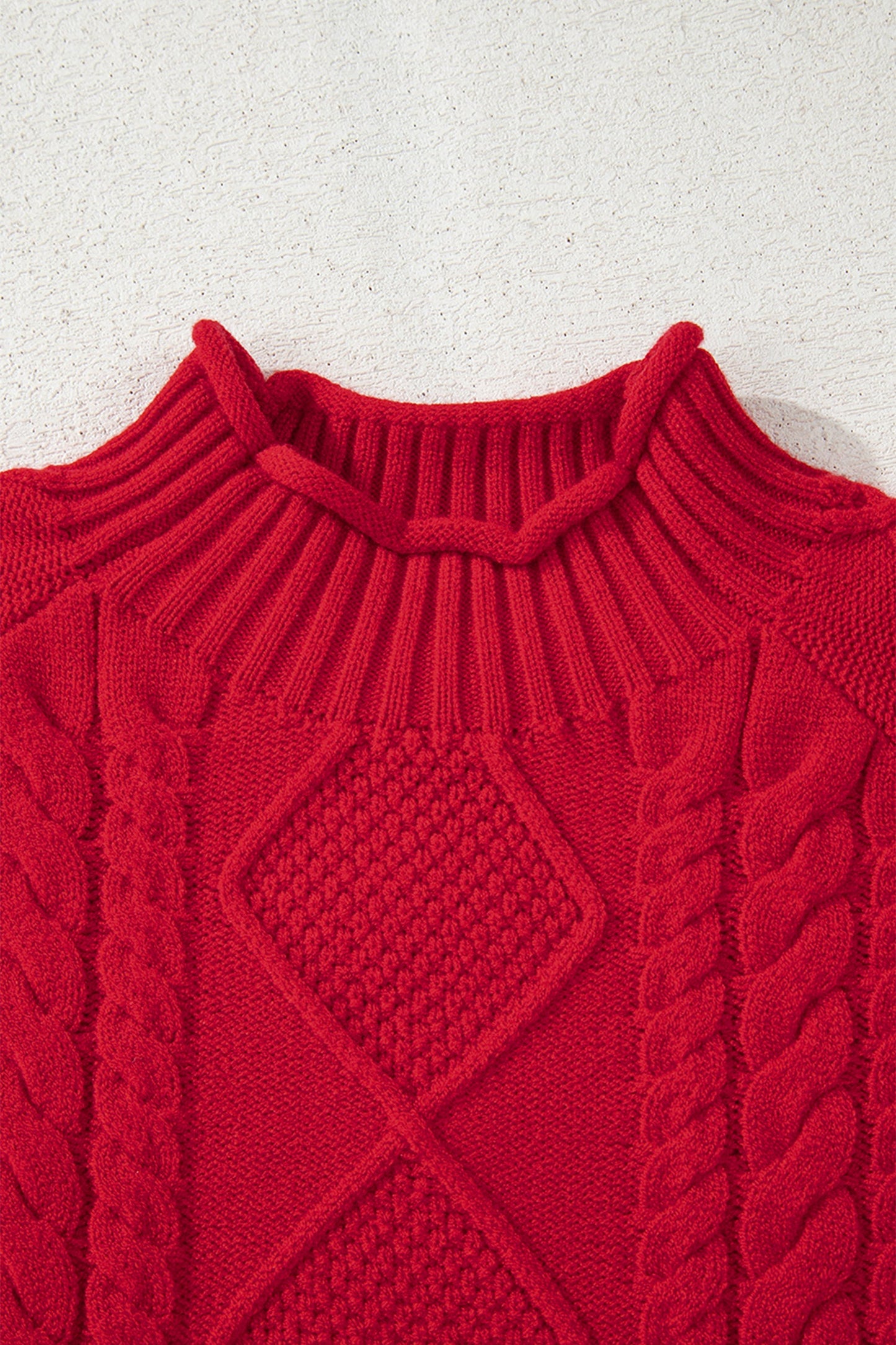 Cable Knit Long Sleeve Sweater