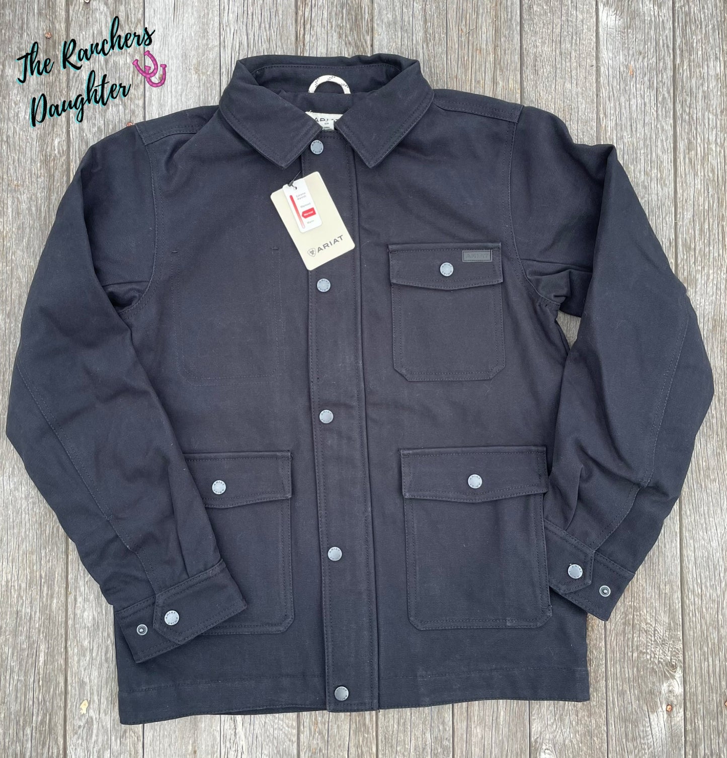 Ariat Women's Black Western Canvas Chore Jacket