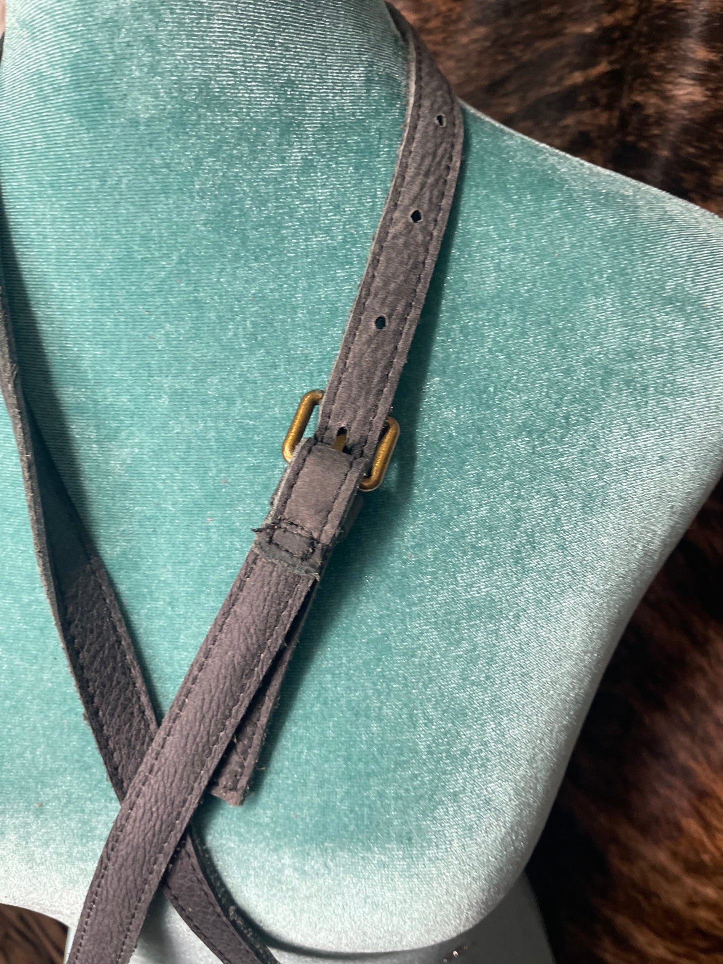 Braided Cowhide Crossbody Purse