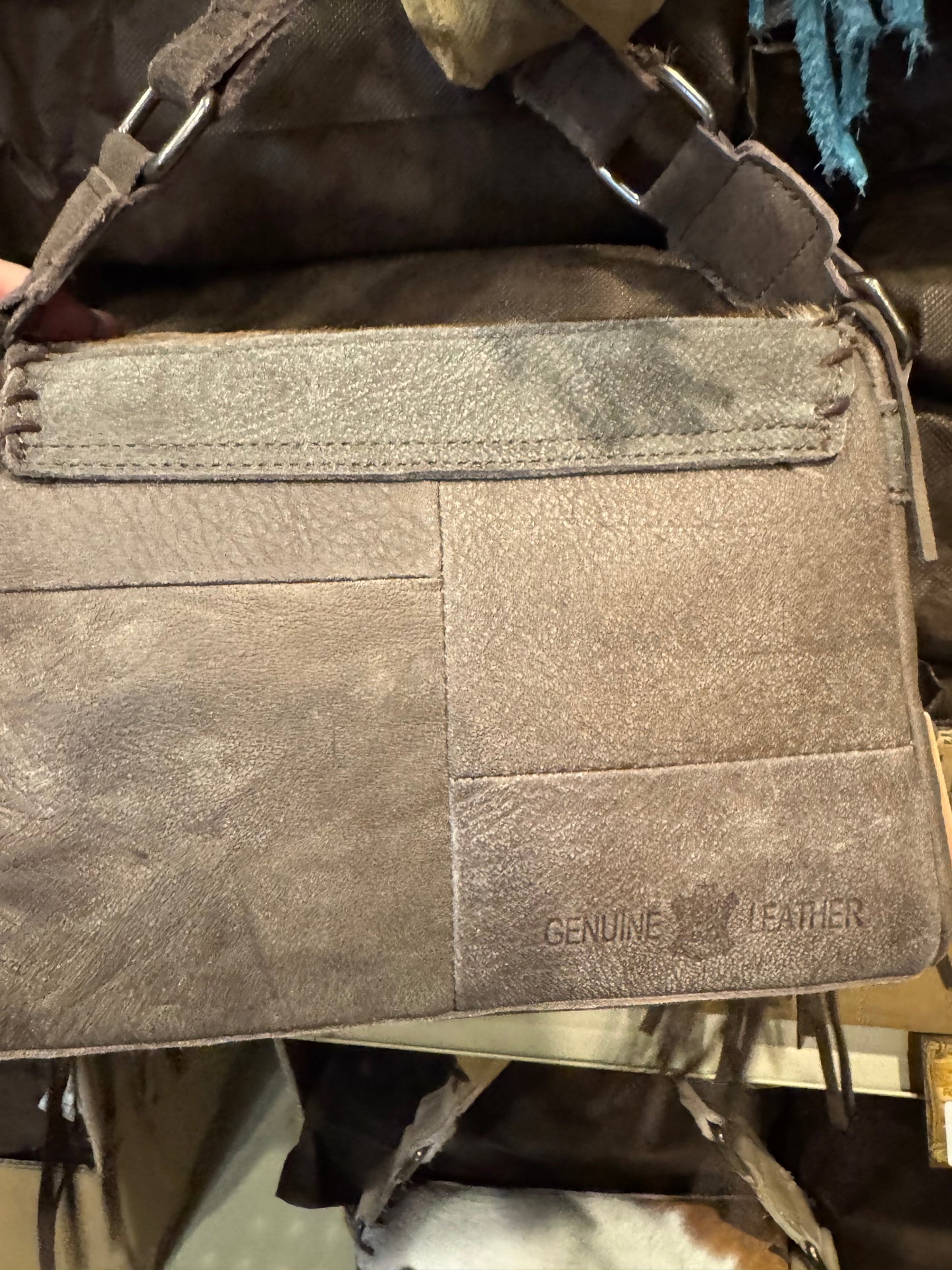 Floral Stitched Fringe Envelope Purse