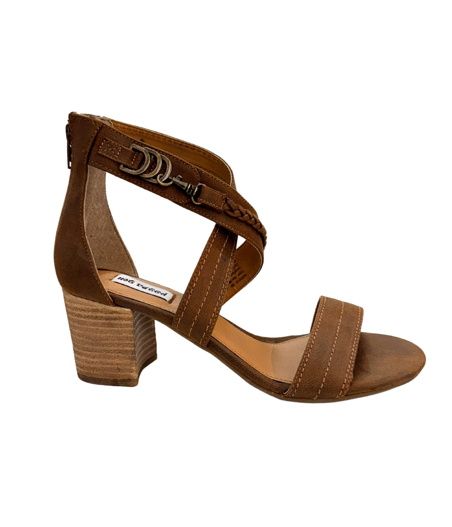 Qila Heeled Sandal in Tan