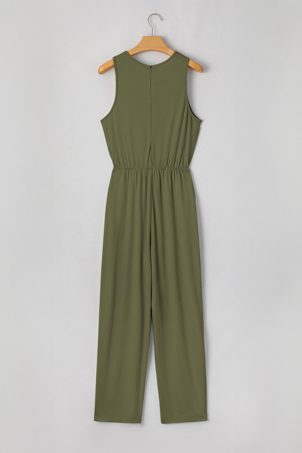 Sleeveless Top & Pleated Waist Jumpsuit