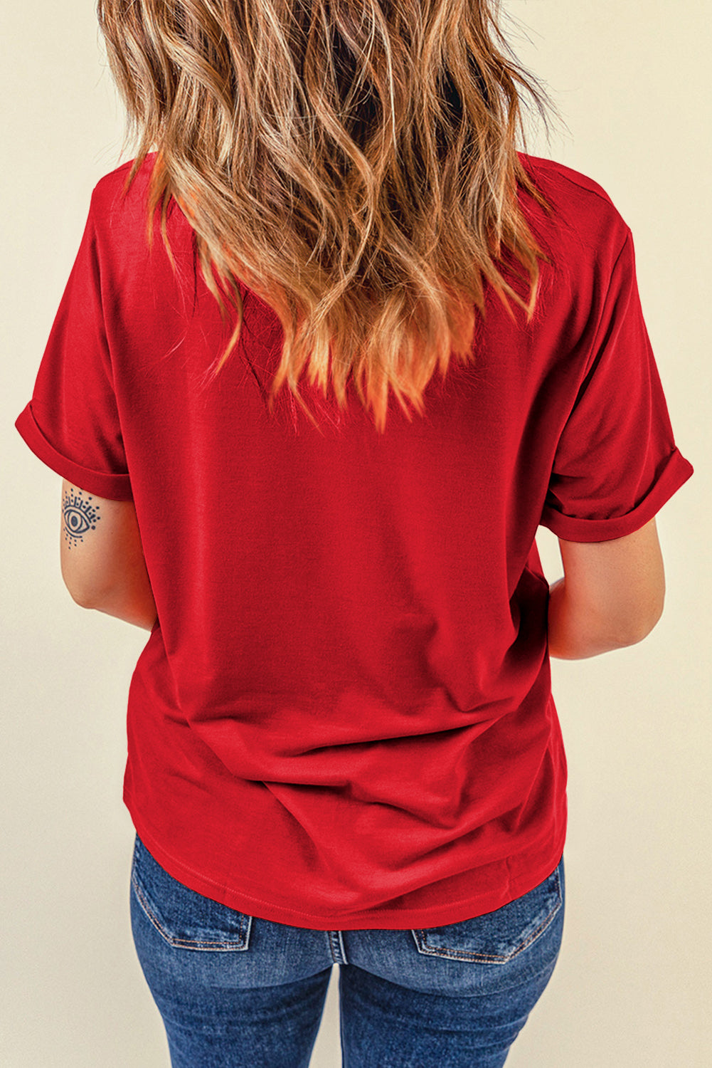 Plain Crew Neck Tee