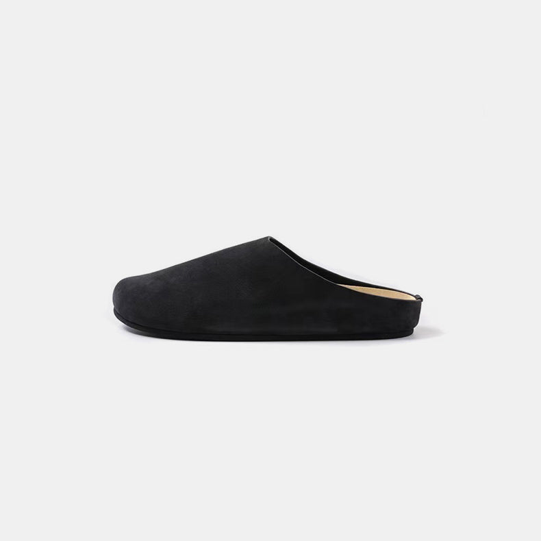 Suede Round Toe Slip-Ons