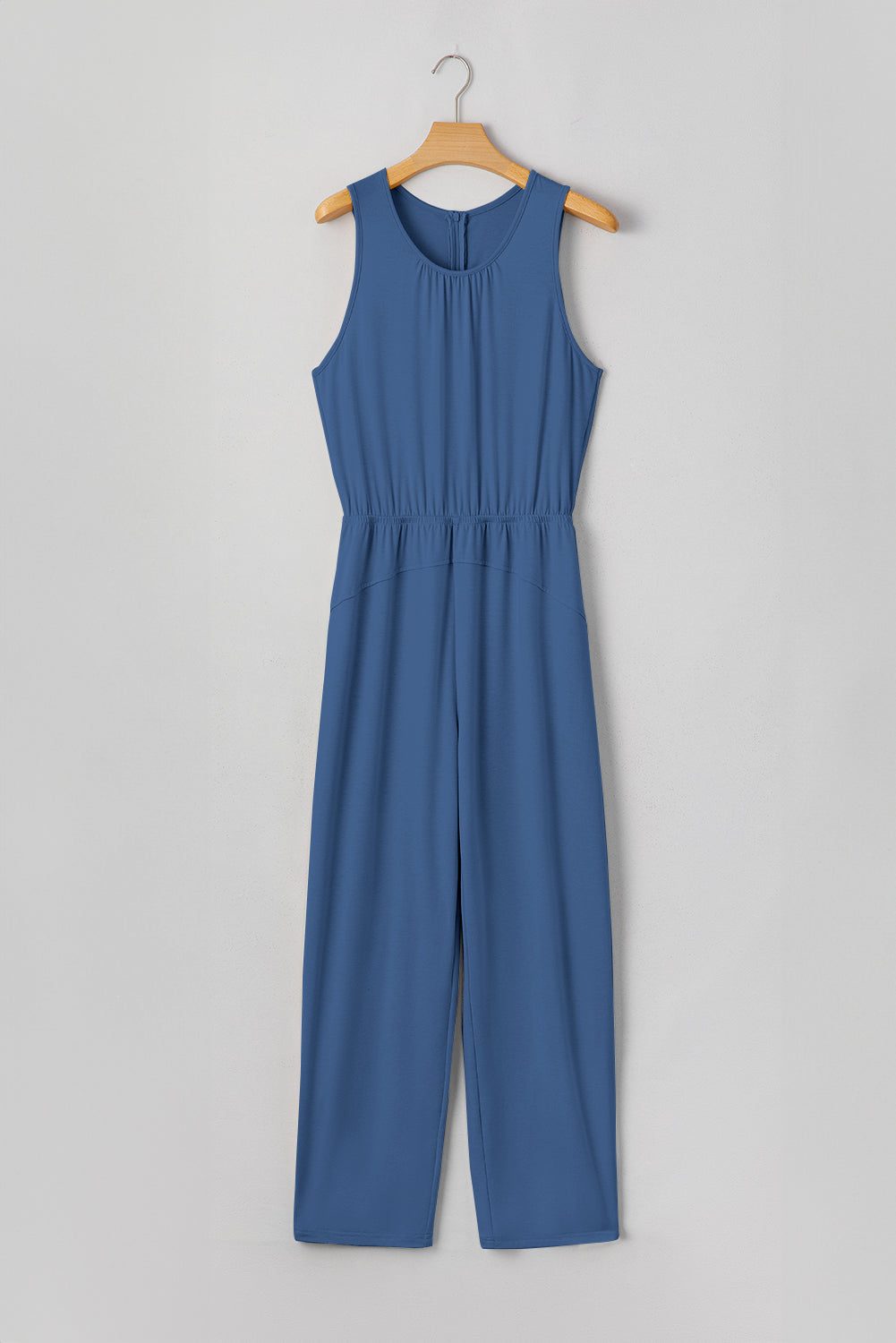 Sleeveless Top & Pleated Waist Jumpsuit
