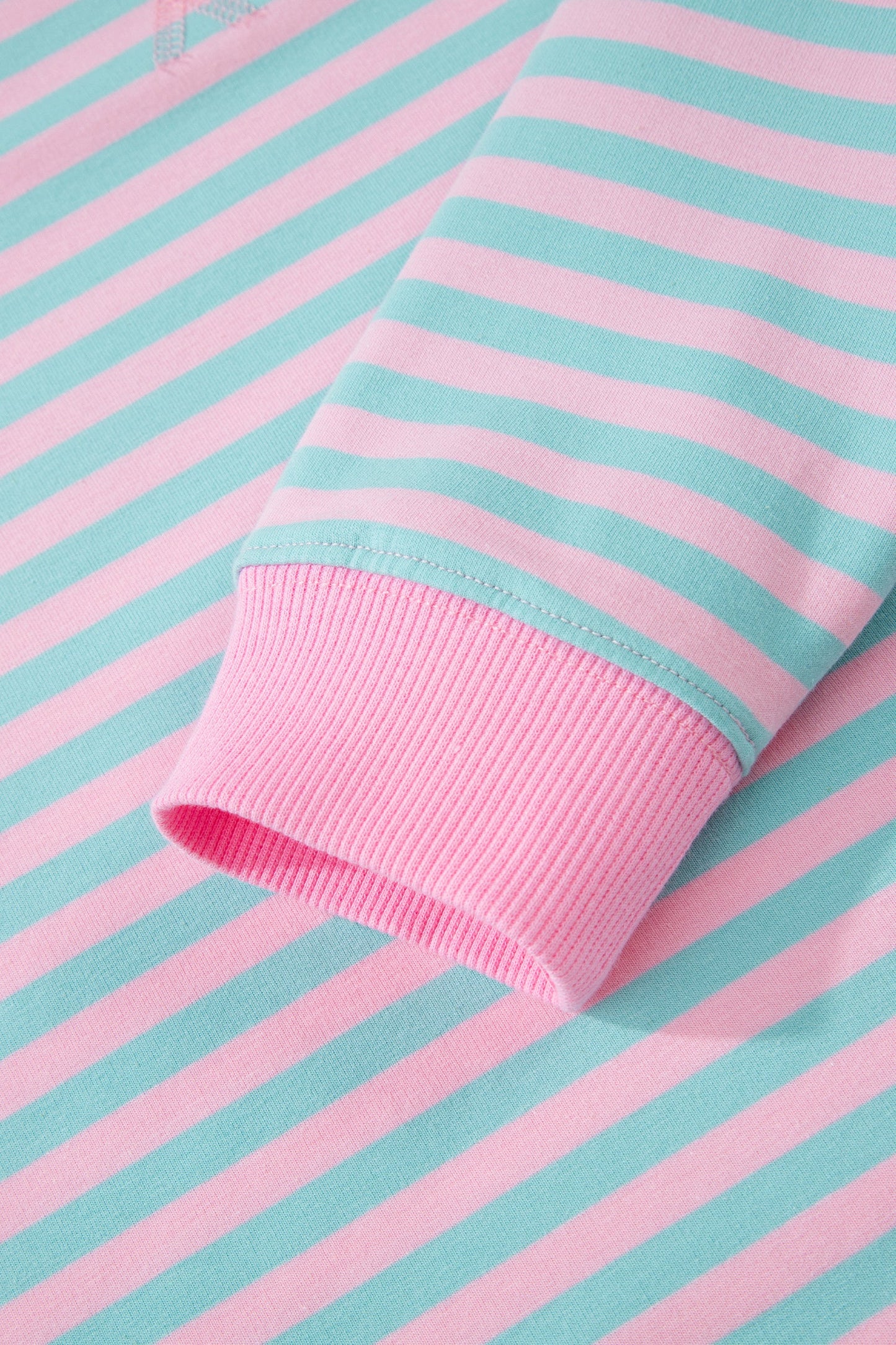 Stripe Colorblock Pullover & Pull-On Shorts Set