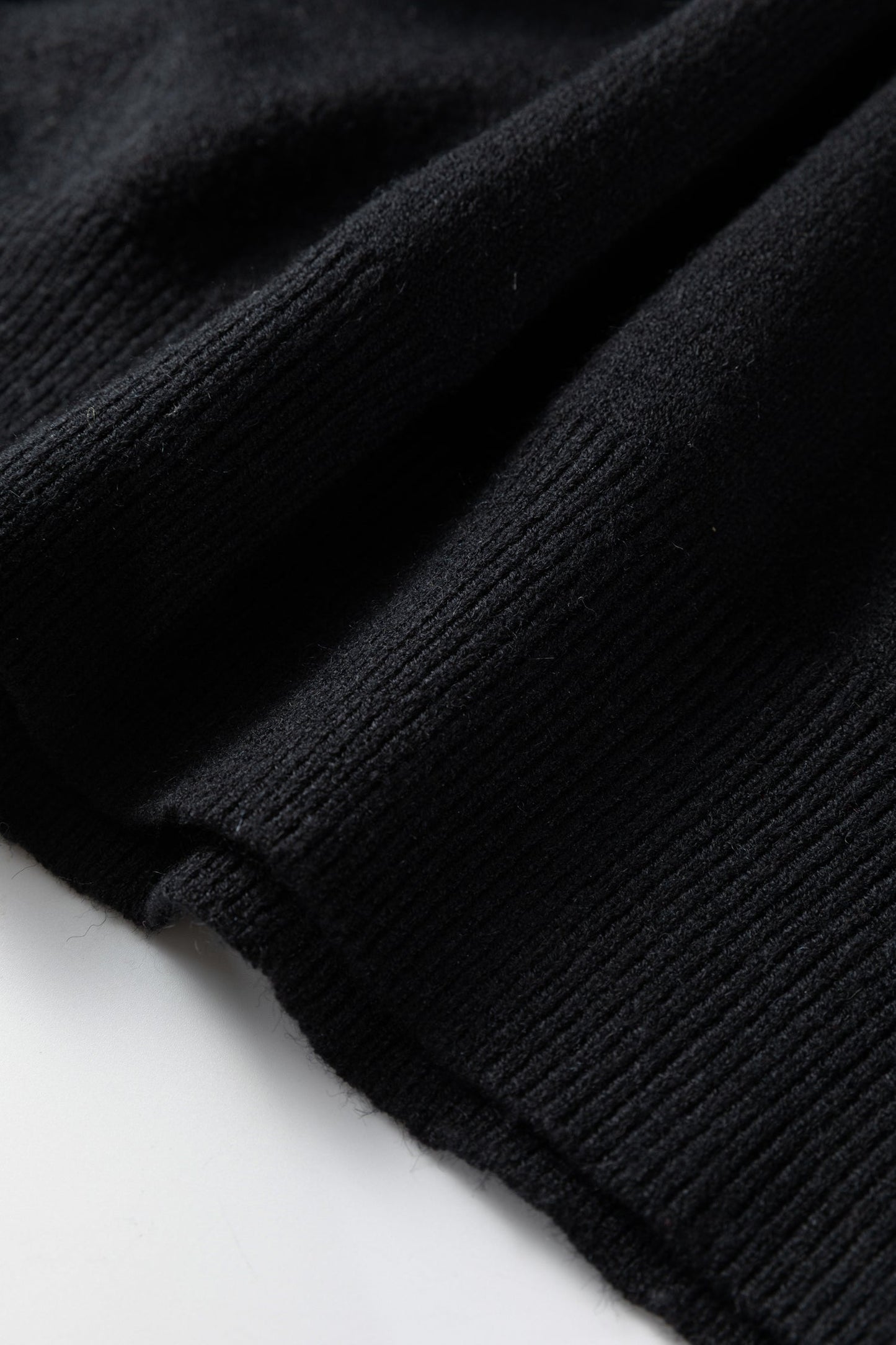 Solid High Neck Sweater and Pleated Mini Skirt Set