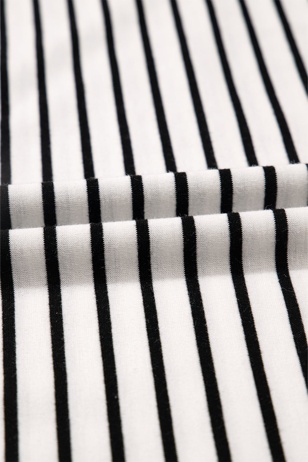 Stripe V-Neck Tee and Casual Shorts Set
