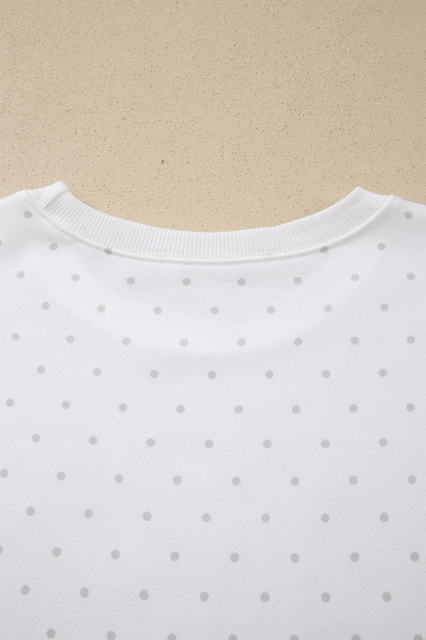 Polka Dot Side Stripe Detail Sweatshirt & Shorts Set