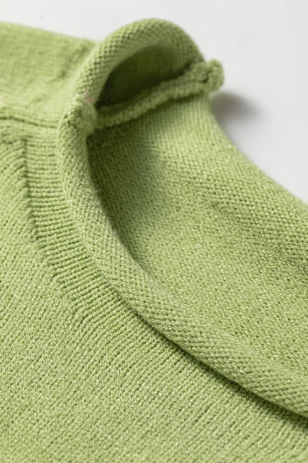 Fish Knit Oversized Round Neck Sweater