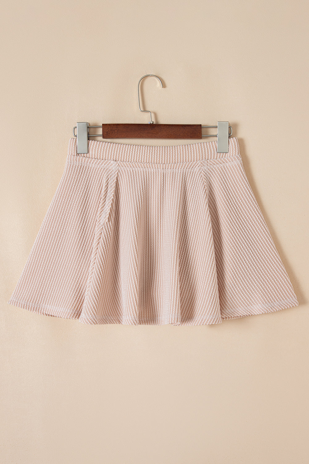 Corded Top and Ruffle Mini Skirt Set