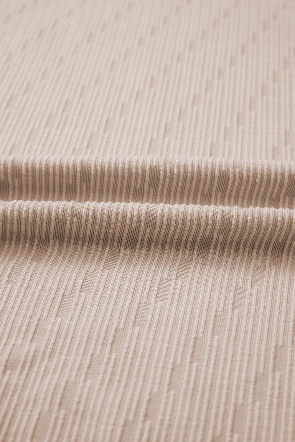 Solid Textured Long Sleeve Top