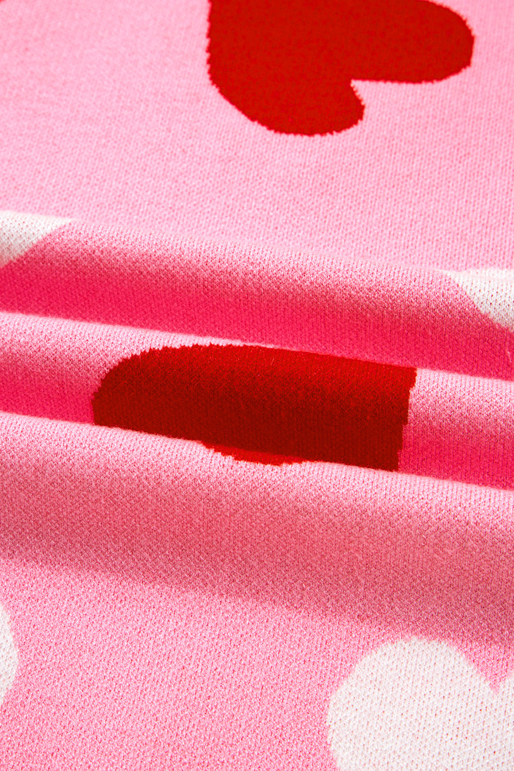 Valentines Heart Pearl Embellished Sweater