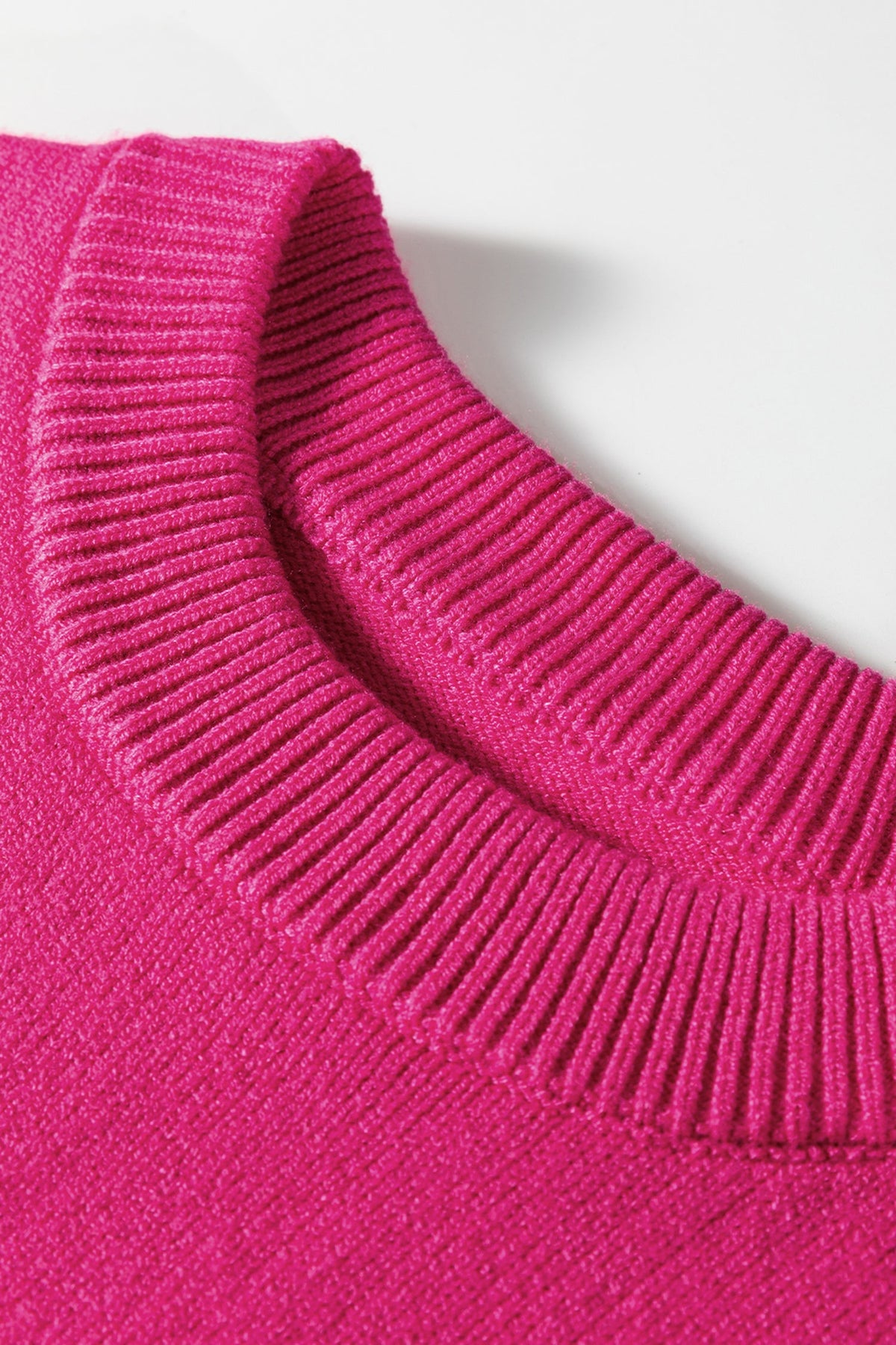 Christmas Sequin Bow Ribbed Trim Sweater