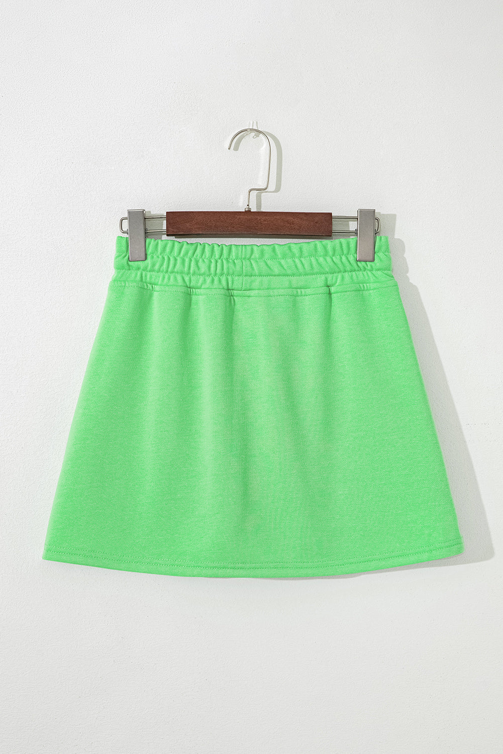 French Terry Drawstring Waistband Mini Skort