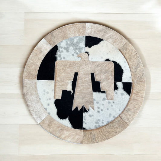 Thunderbird cowhide Rug