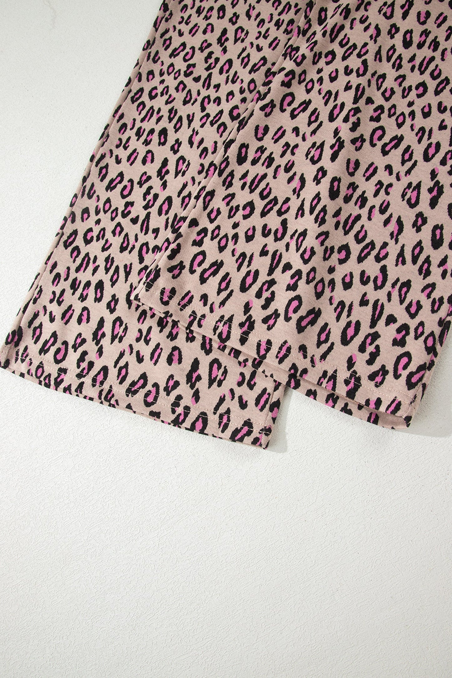 Leopard Short Sleeve Tee & Pants Set