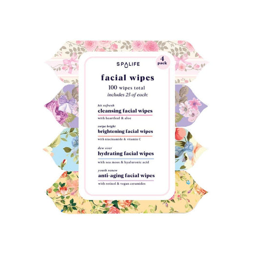 Skincare Makeup Remover Facial Wipes Multi-Pack - 4Pk