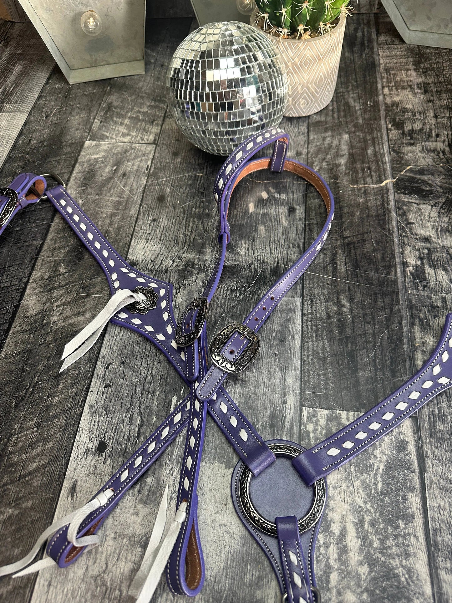 Buckstitchin’ Beauty Purple Tack Set