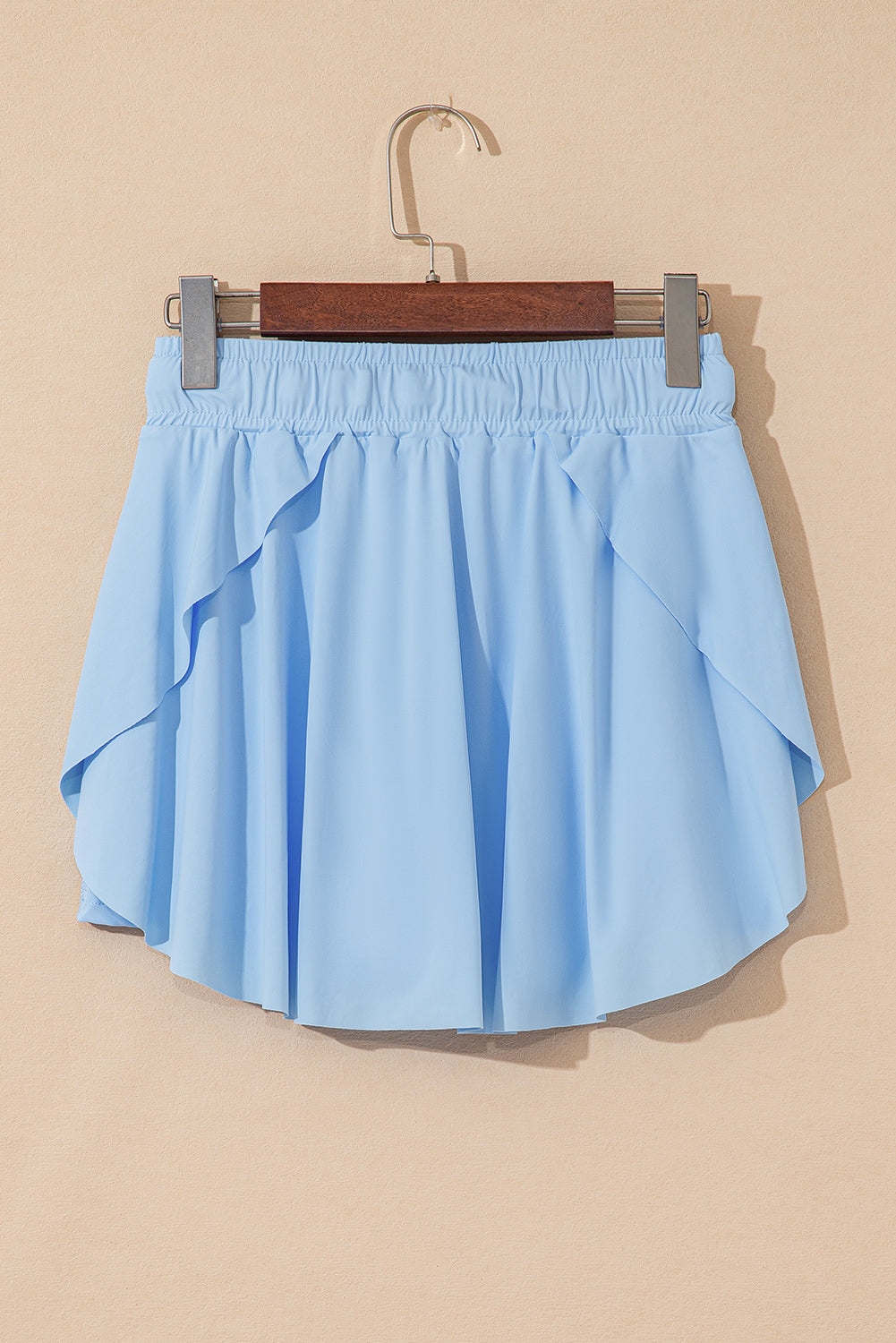 Drawstring Elastic Waistband Lined Tennis Skorts