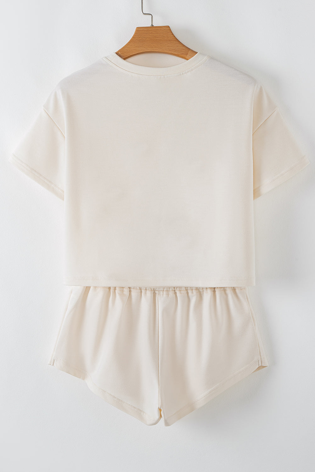 Cropped Tee & Ruffle High Waist Skort Set