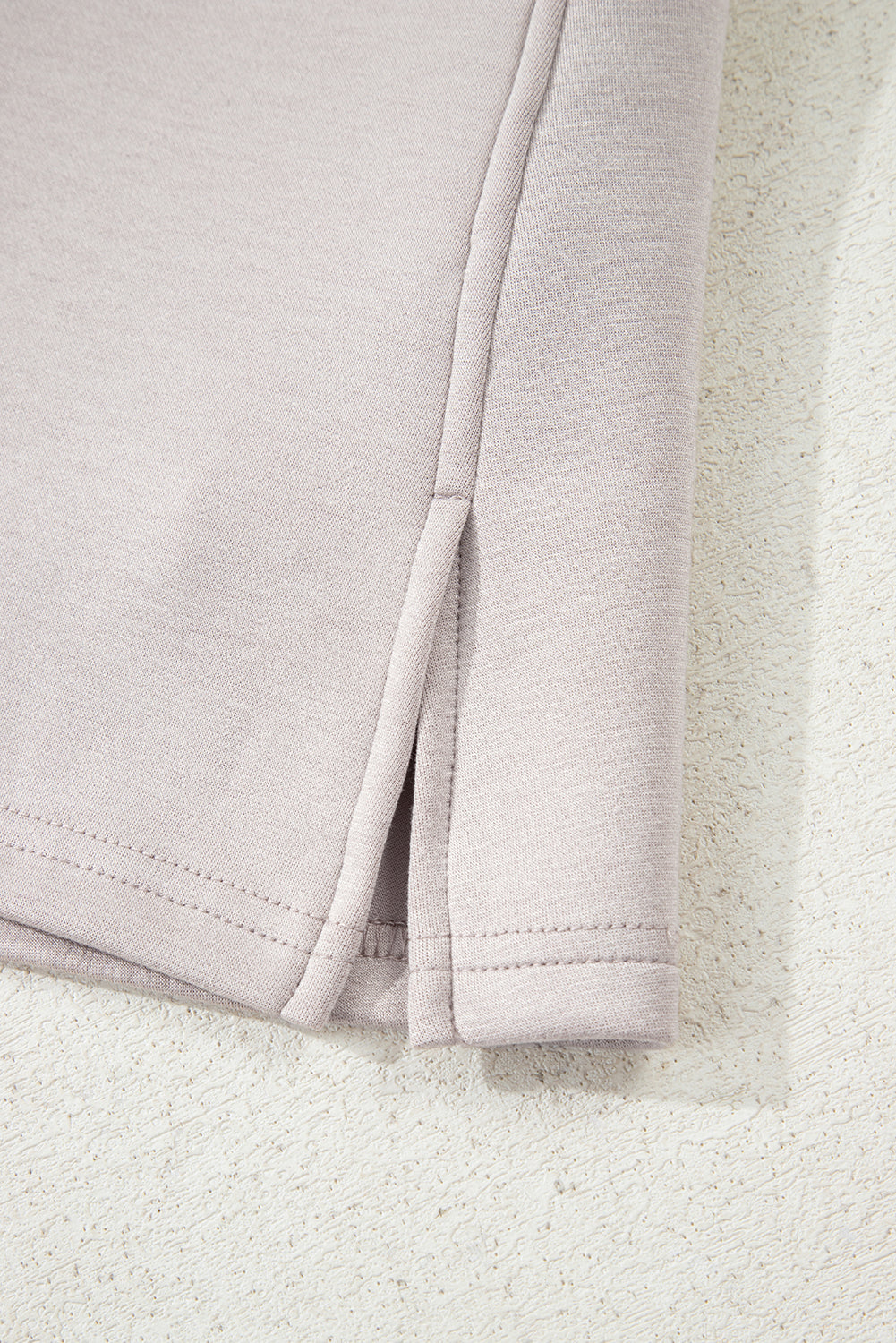 Solid Drop Shoulder Pullover and Mini Skirt Set