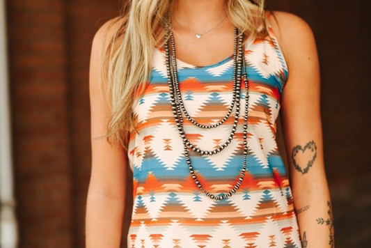 3-pc Silver Beaded Layer Necklace