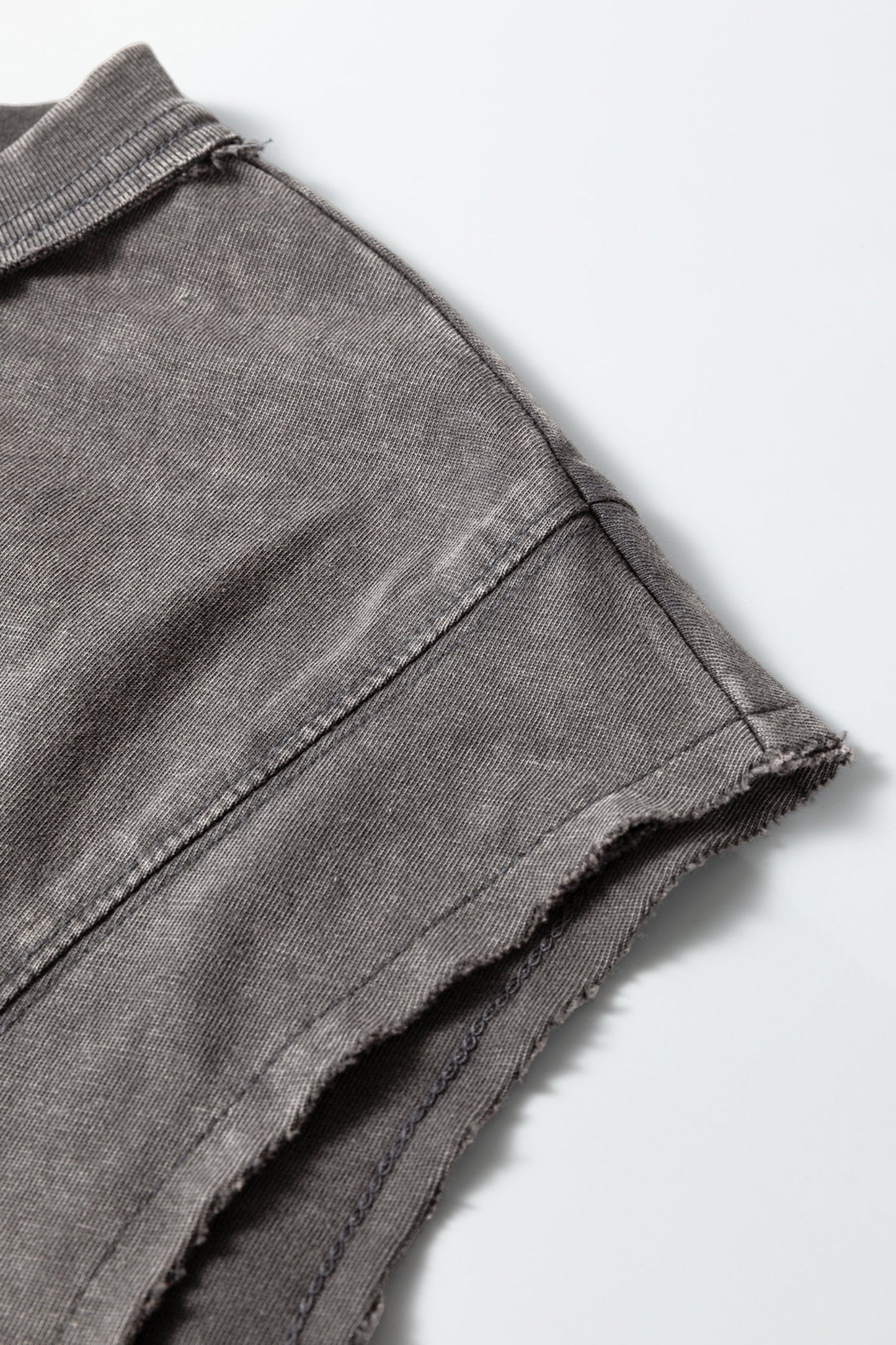 Solid Mineral Wash Boxy Tank Top