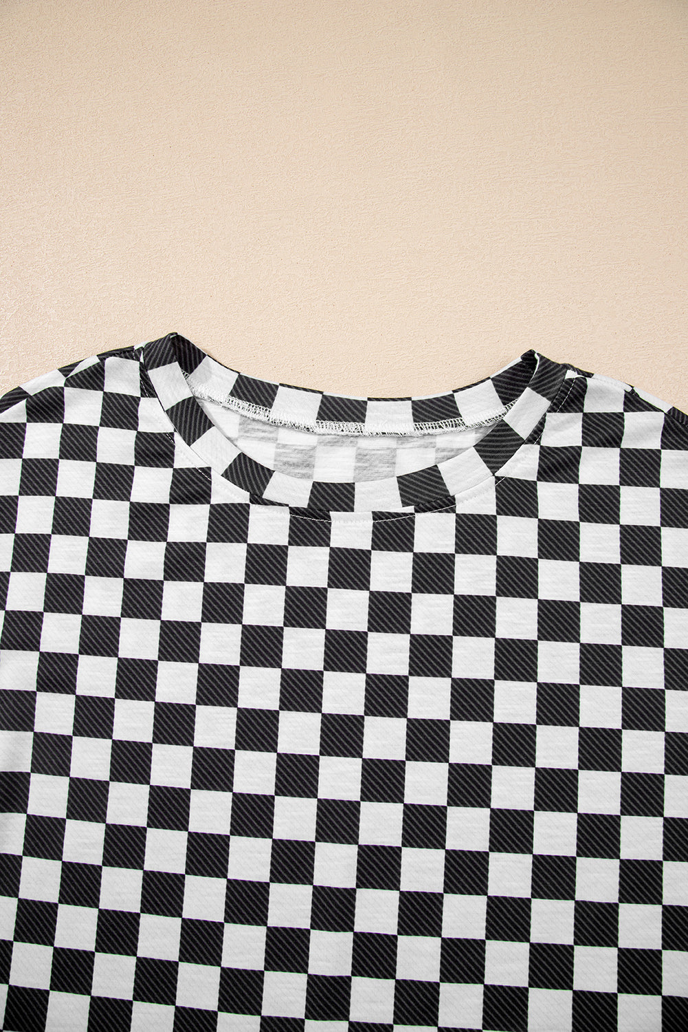 Checker T-Shirt Top & High Waist Skorts Outfit