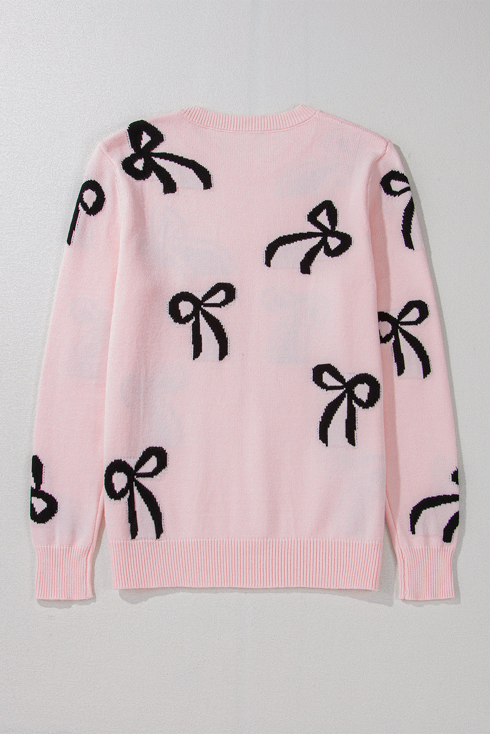 Bow Knit Crewneck Sweater