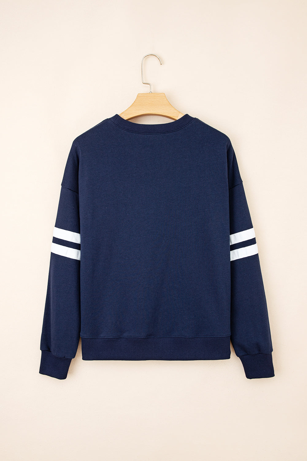 Varsity Stripe Drop Shoulder Sweatshirt