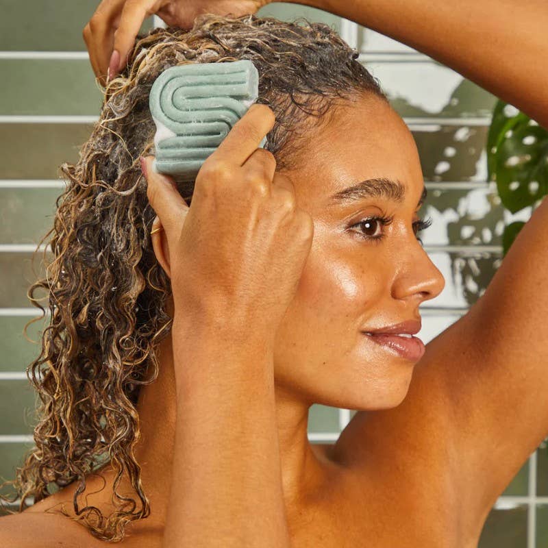Rosemary & Biotin Volumizing Shampoo & Conditioner Bar Combo by KITSCH