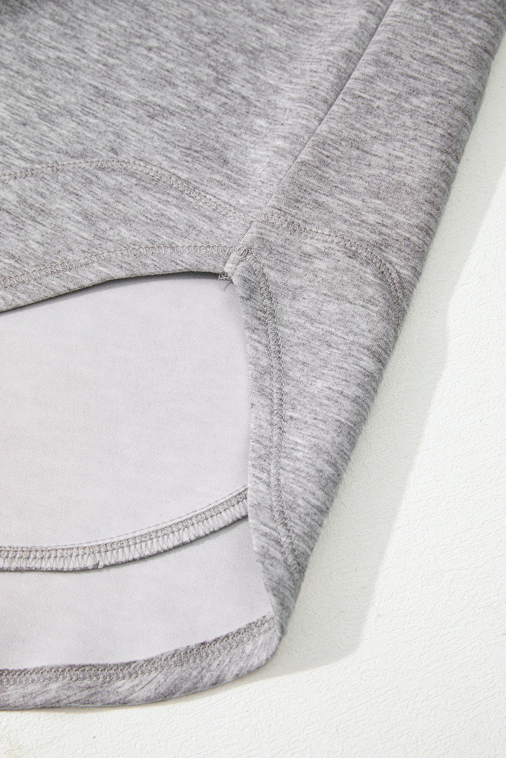 Colorblock Patchwork V-Neck Drawstring Hoodie