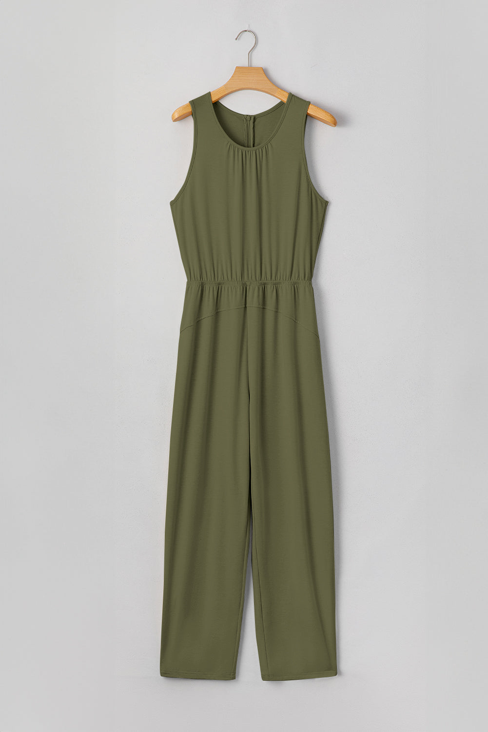 Sleeveless Top & Pleated Waist Jumpsuit