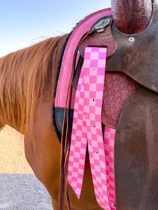 Checks Out (Pink/Pink) Cinch Strap Set