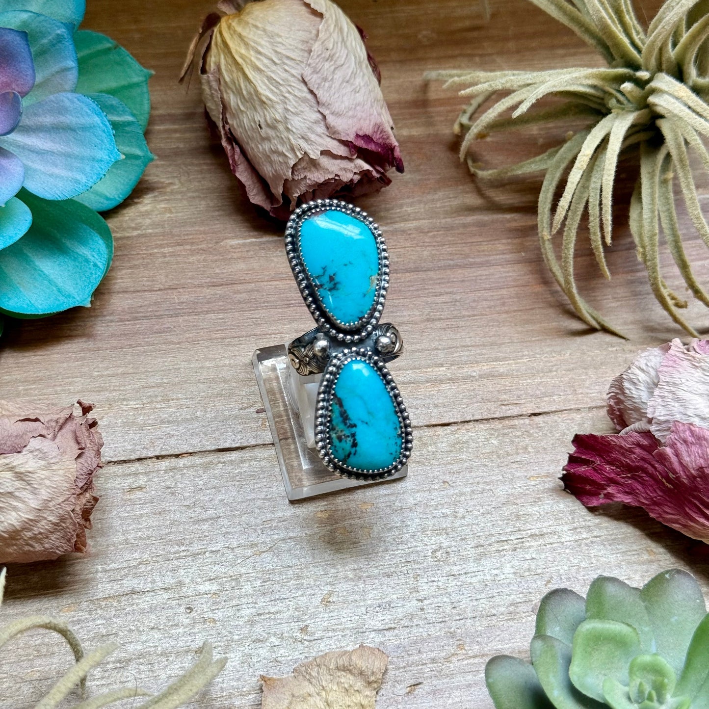 mj ring - 2 stone