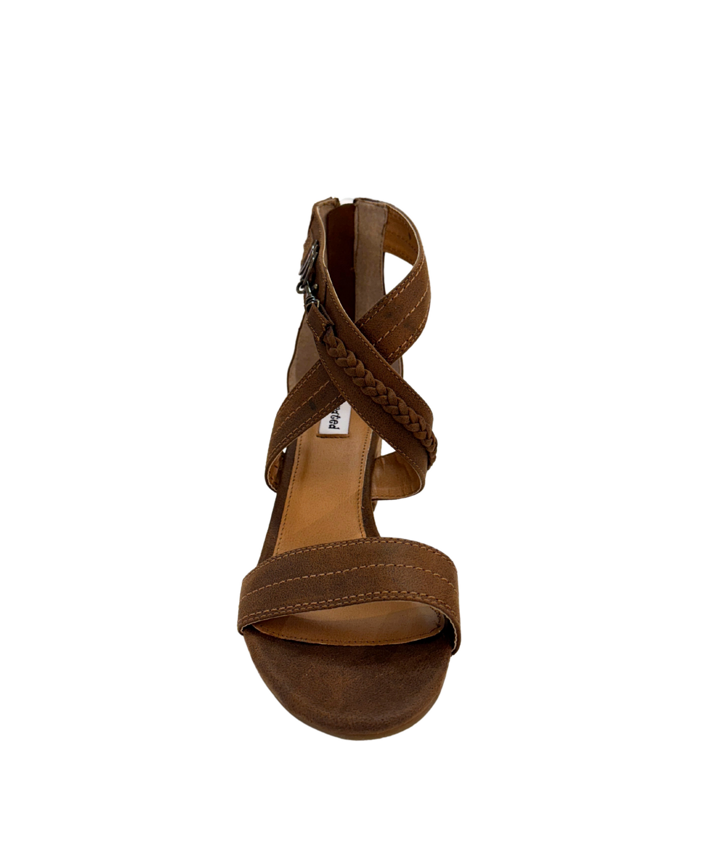 Qila Heeled Sandal in Tan