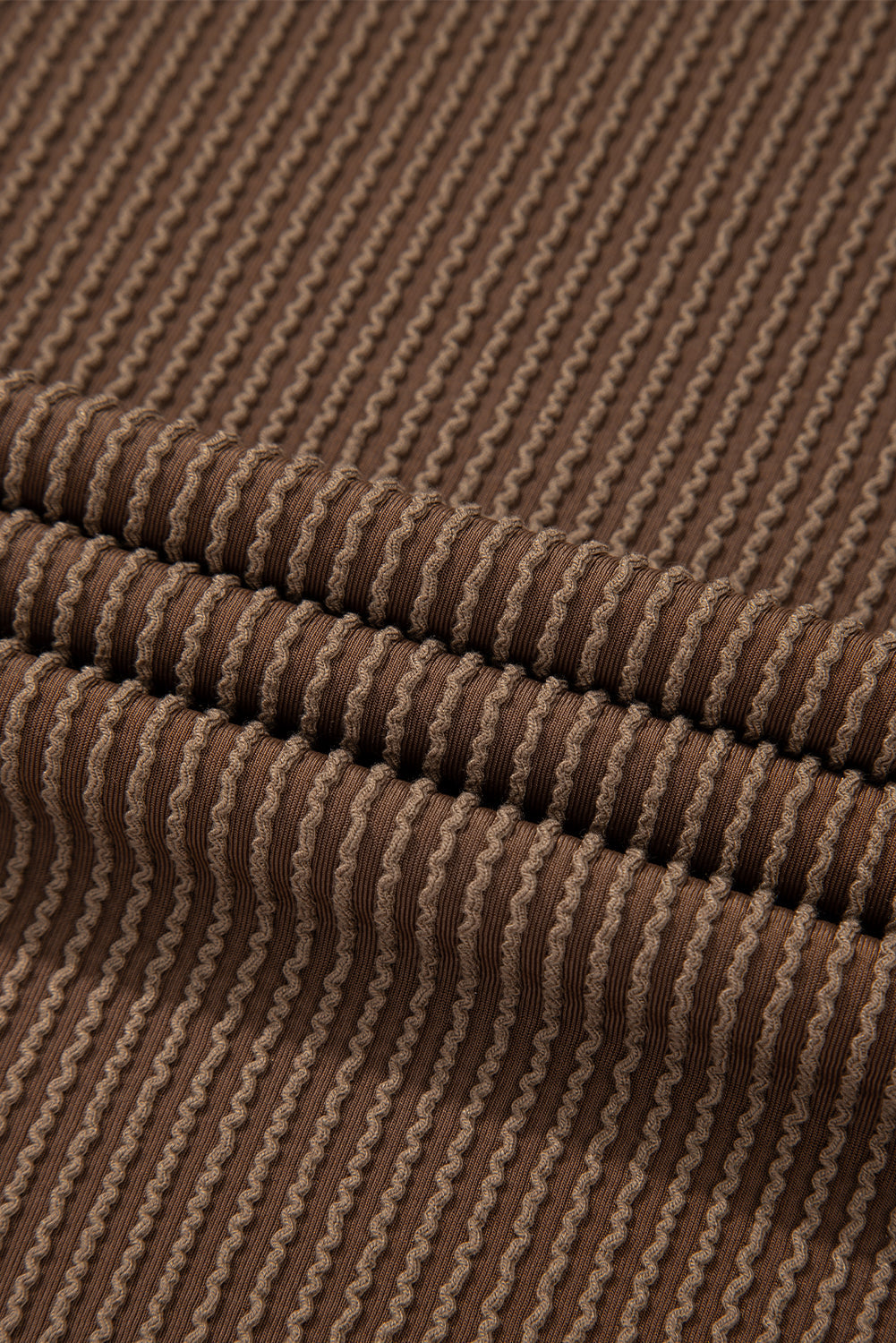 Corded Knit Long Sleeve Top and Shorts Set