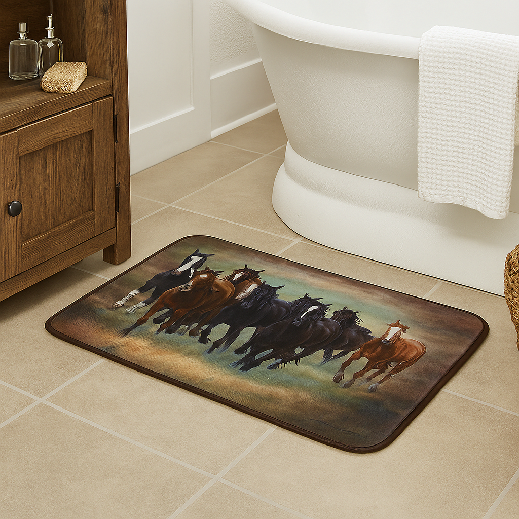 BATH MAT HORSE