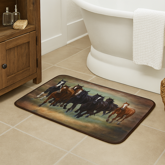 BATH MAT HORSE
