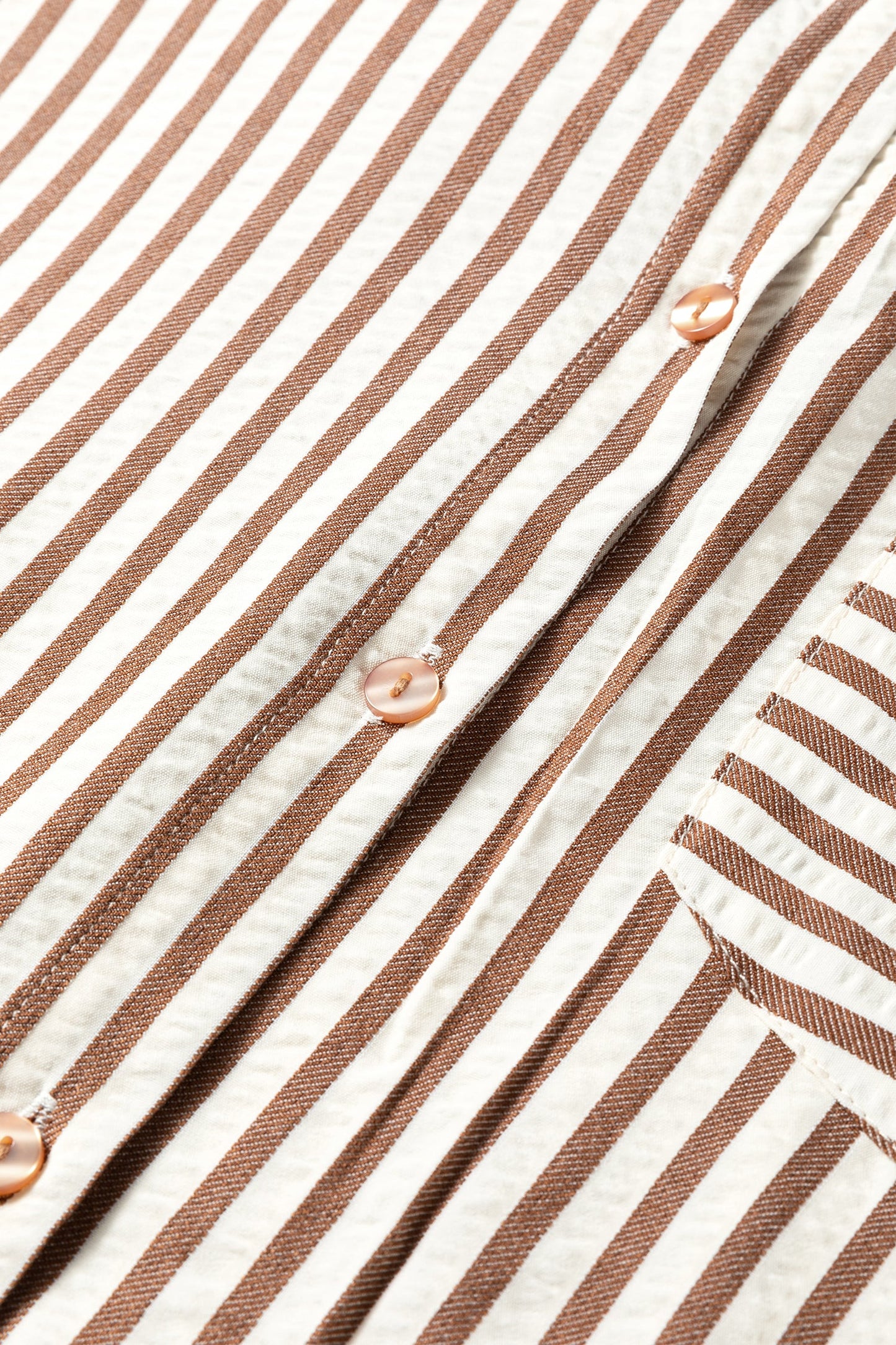 Stripe Textured 3/4 Sleeve Split Hem Midi Dress