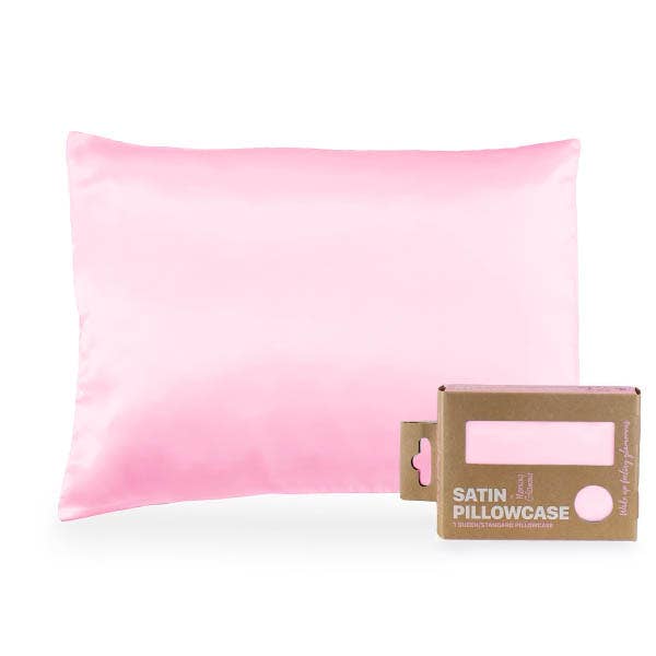 Eco Packaged Satin Pillowcase for Hair & Skin-Queen/Standard