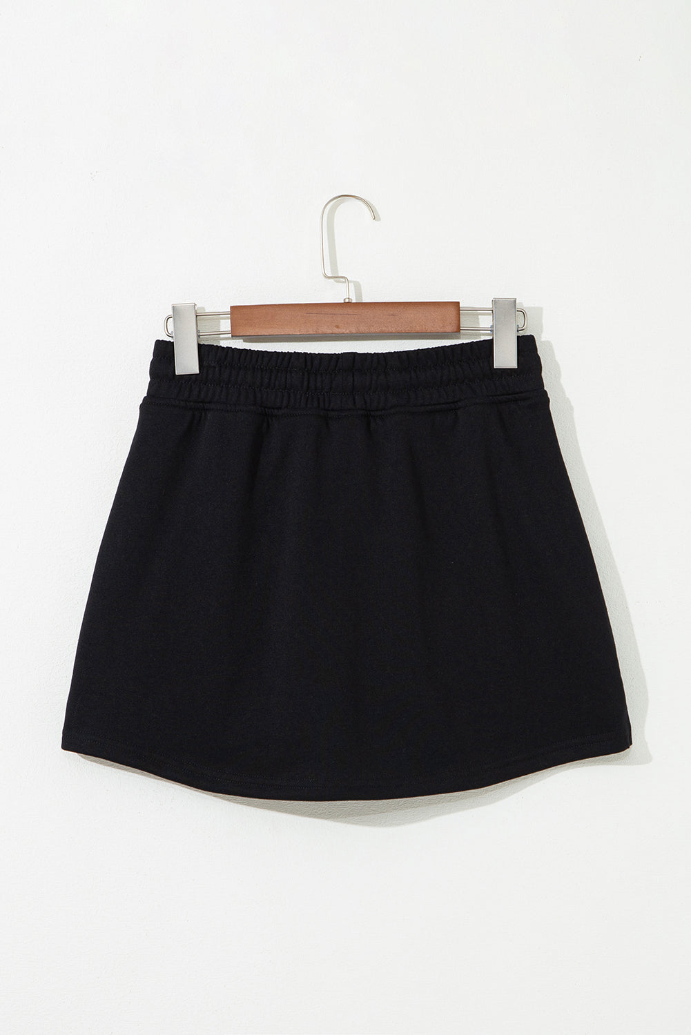 French Terry Drawstring Waistband Mini Skort