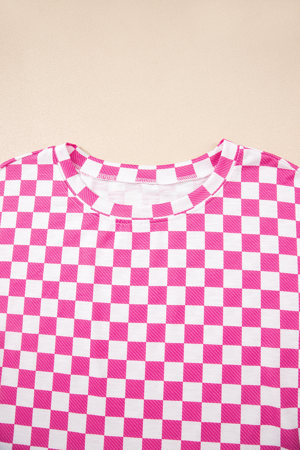 Checker T-Shirt Top & High Waist Skorts Outfit