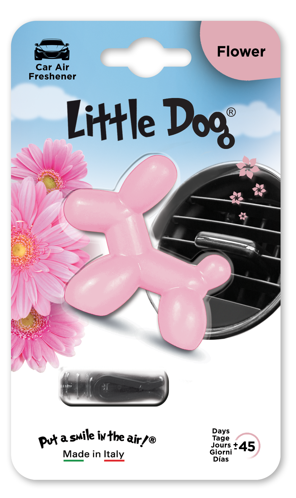LITTLE DOG FLOWER AIR FRESHENER