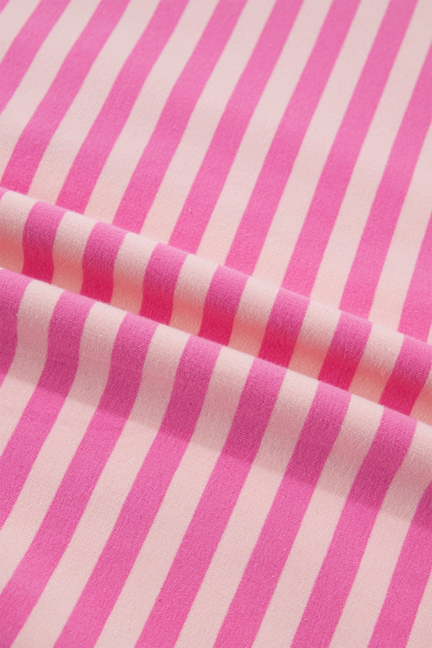 Stripe Puff Sleeve Zip-Up Sweatshirt Jacket
